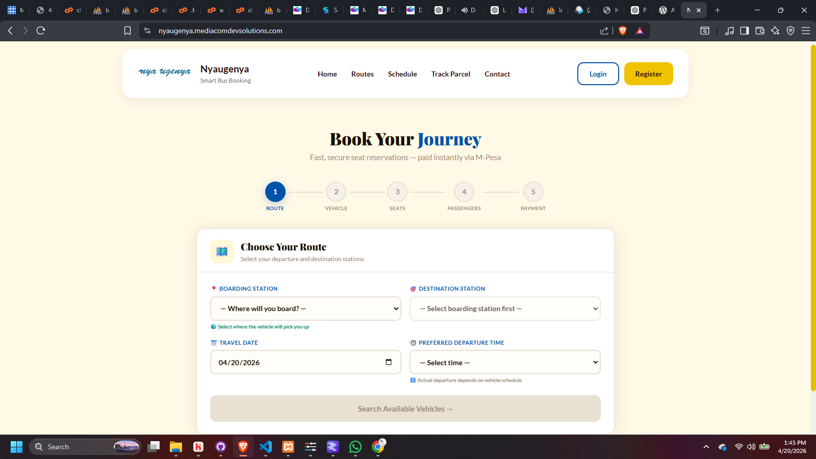 Nyaugenya Booking System